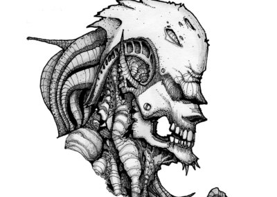 ALIEN - Freehand illustration by CJ Mascarelli.