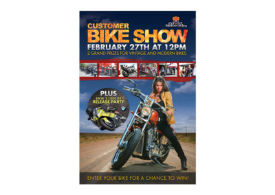 Bike Show Poster Design - Created with Adobe Creative Suite by CJ Mascarelli for GO AZ Motorcycles.