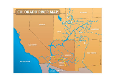 Map Design - Created with Adobe Creative Suite by CJ Mascarelli for Central Arizona Project.